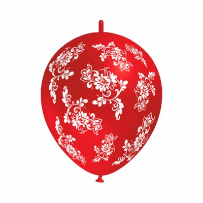 Link-o-Loon Stampa Fiori 35cm/14" Cf 25 Pz