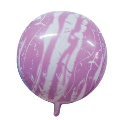 Sfera Marmorizzata Rosa 55cm/22" Cf 1 Pz