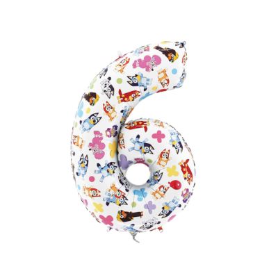 Numero 6 Stampa Bluey 65cm/26" Cf 10 Pz