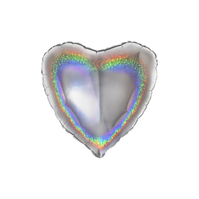 Cuore Glitter 45cm/18" Cf 1 Pz