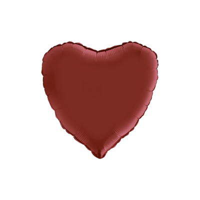 Cuore Satinato 45cm/18" Cf 10 Pz