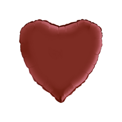 Cuore Satinato 55cm/22" Cf 10 Pz