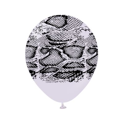 Round Macaron Stampa Pelle di Serpente 30cm/12" Cf 25 Pz