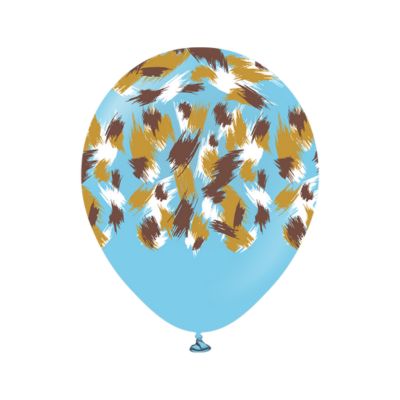 Round Macaron Stampa Savana 30cm/12" Cf 25 Pz