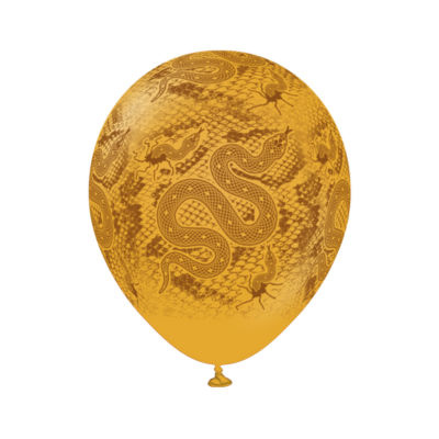Round Vintage Stampa Pelle di Serpente e Serpente 30cm/12" Cf 100 Pz