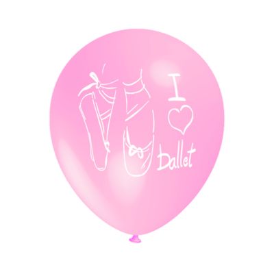 Round Stampa I Love Ballet 30cm/12" Cf 100 Pz