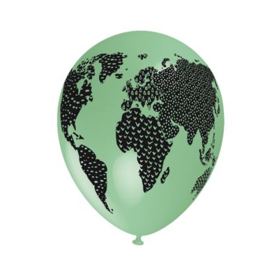 Round Stampa Mappamondo30cm/12" Cf 100 Pz