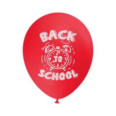 Round Stampa Back To School 30cm/12" Cf 100 Pz