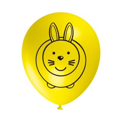 Round Stampa Coniglio 30cm/12" Cf 25 Pz