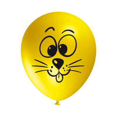 Round Stampa Faccia Gatto 30cm/12" Cf 25 Pz