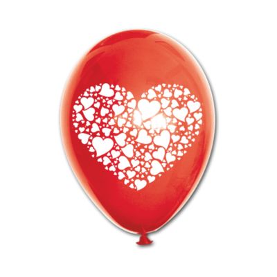 Round Stampa Cuore di Cuoricini 30cm/12" Cf 100 Pz