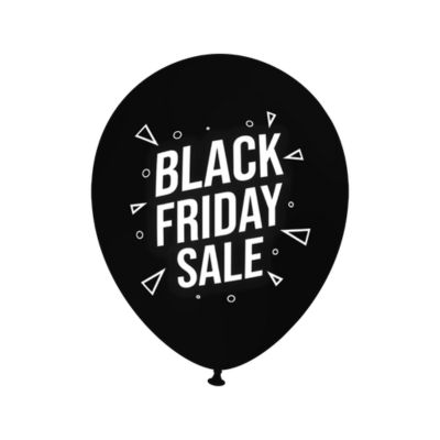 Round Stampa Black Friday 30cm/12" Cf 100 Pz