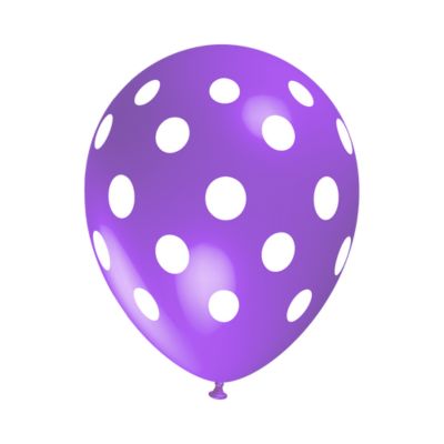 Round Stampa Pois 30cm/12" Cf 5 Pz