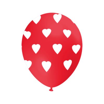 Round Stampa Cuori 30cm/12" Cf 100 Pz