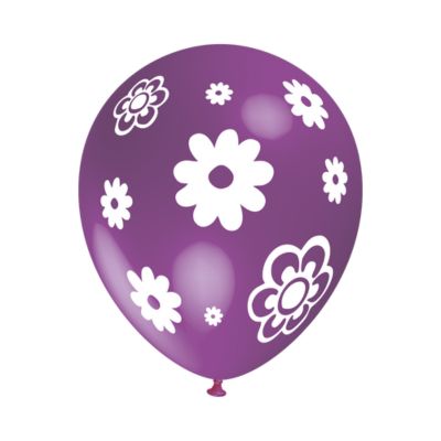 Round Stampa Fiorellini 30cm/12" Cf 100 Pz