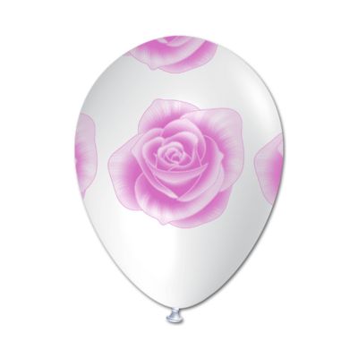 Round Stampa Rosa 30cm/12" Cf 25 Pz