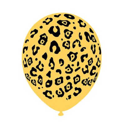 Round Stampa Leopardo 30cm/12" Cf 25 Pz