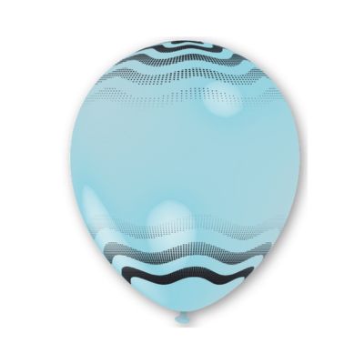 Round Stampa TPR Onde Sfumate 30cm/12" Cf 5 Pz