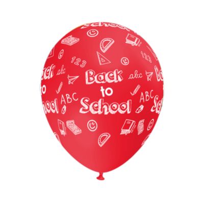 Round Stampa Back To School 30cm/12" Cf 100 Pz