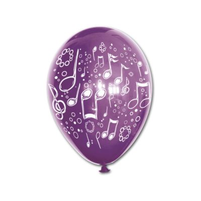 Round Stampa Note Musicali 30cm/12" Cf 100 Pz