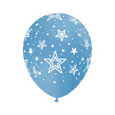 Round Stampa Stelle Mix 30cm/12" Cf 25 Pz