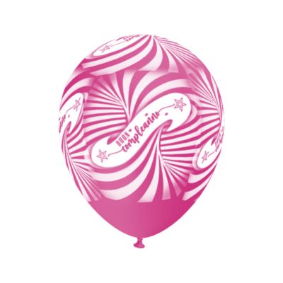 Round Stampa Buon Compleanno 30cm/12" Cf 100 Pz