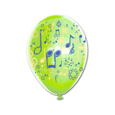 Round Stampa Note Colorate 30cm/12" Cf 25 Pz