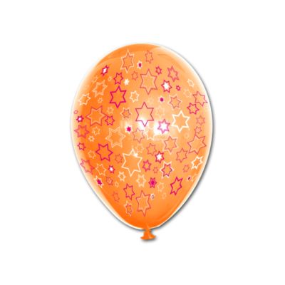 Round Stampa Stelle a 6 Punte 2 Colori 30cm/12" Cf 25 Pz