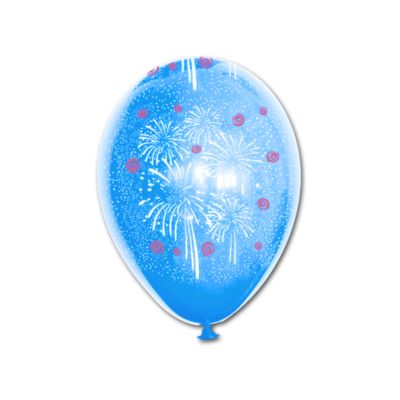 Round Stampa Fuochi d'Artificio 30cm/12" Cf 5 Pz