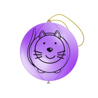 Punchball Stampa Gatto 40cm/16" Cf 10 Pz