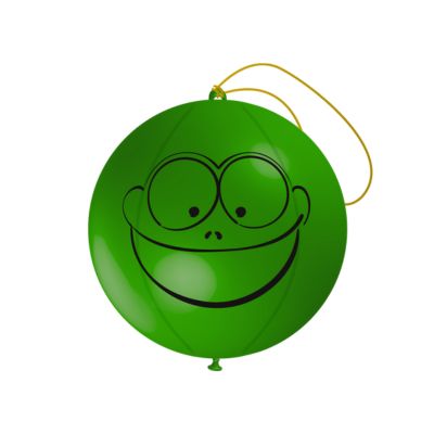 Punchball Stampa Faccia Rana 40cm/16" Cf 10 Pz