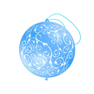 Punchball Stampa Ghirigori 40cm/16" Cf 10 Pz