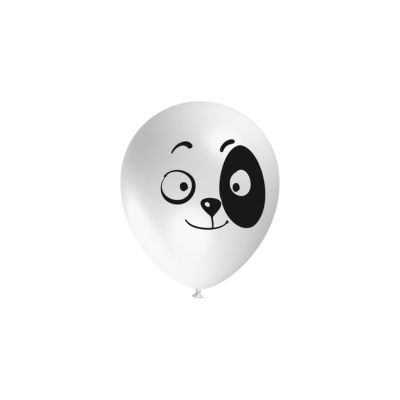 Round Stampa Faccia Panda 13cm/5" Cf 100 Pz