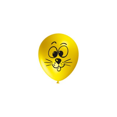 Round Stampa Faccia Gatto 13cm/5" Cf 25 Pz
