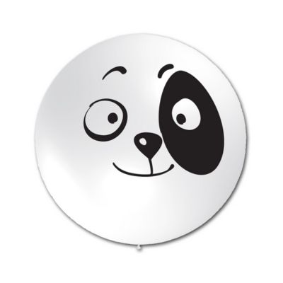 Round Stampa Faccia Panda 100cm/40" Cf 10 Pz