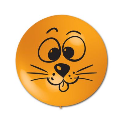 Round Stampa Faccia Gatto 100cm/40" Cf 2 Pz