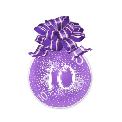 Palloncino Regali Stampa N.10 45cm/18" Cf 10 Pz