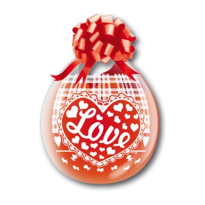 Palloncino Regali Stampa Love 100cm/40" Cf 10 Pz