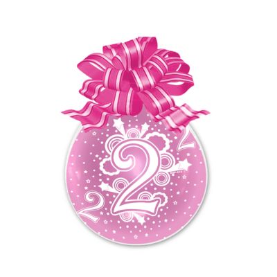 Palloncino Regali Stampa N.2 45cm/18" Cf 10 Pz