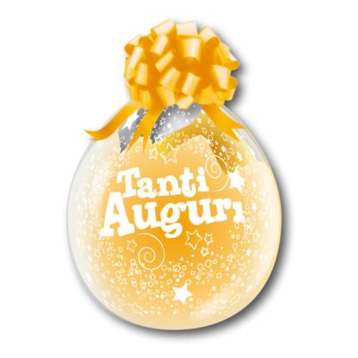 Palloncino Regali Stampa Tanti Auguri 100cm/40" Cf 10 Pz