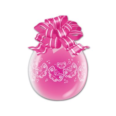 Palloncino Regali Stampa Farfalle 45cm/18" Cf 10 Pz