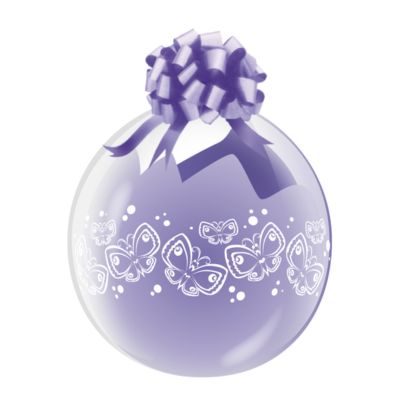 Palloncino Regali Stampa Farfalle 100cm/40" Cf 10 Pz