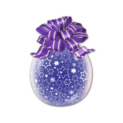 Palloncino Regali Stampa Stelle a 6 Punte 45cm/18" Cf 10 Pz