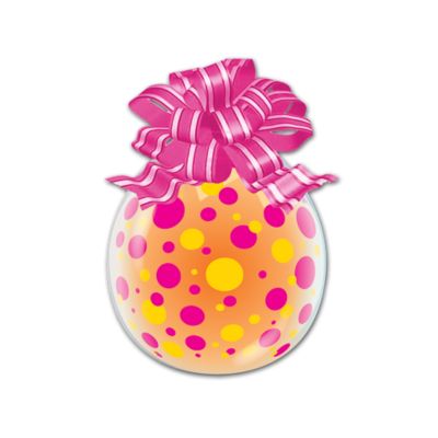 Palloncino Regali Stampa Pois Colorati 45cm/18" Cf 10 Pz