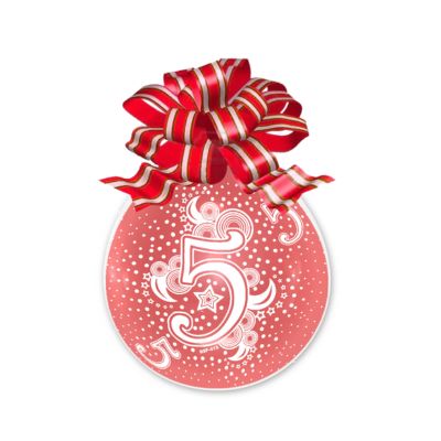 Palloncino Regali Stampa N.5 45cm/18" Cf 10 Pz
