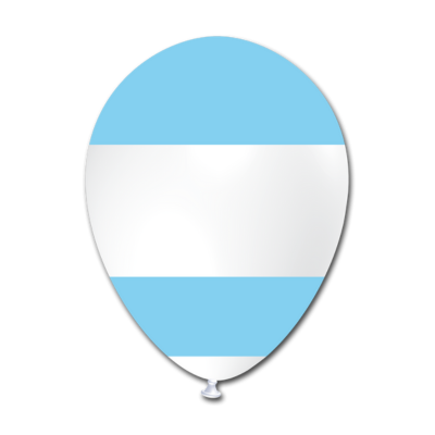 Round Stampa TPR Bandiera Argentina 30cm/12" Cf 100 Pz