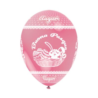 Round Stampa TPR Buona Pasqua 30cm/12" Cf 100 Pz