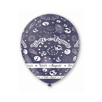 Round Stampa TPR Tanti Auguri 30cm/12" Cf 100 Pz