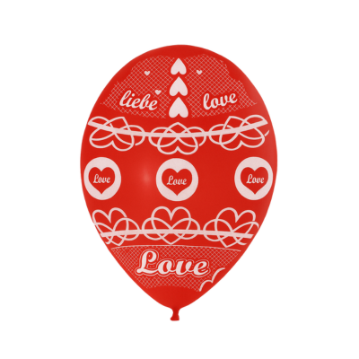 Round Stampa TPR Love 30cm/12" Cf 100 Pz