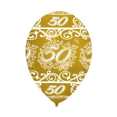 Round Stampa 50° Anniversario 30cm/12" Cf 100 Pz